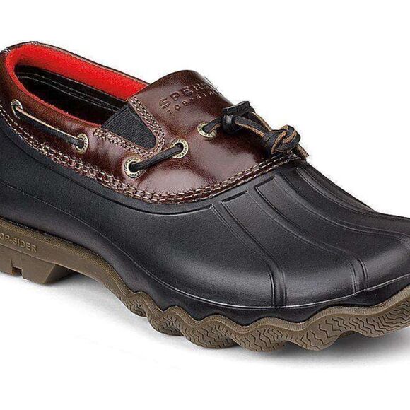 Sperry Avenue Black/Amaretto Duck Shoes Sz 9 - Picture 1 of 7